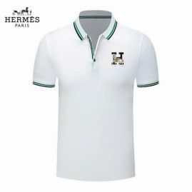 Picture of Hermes Polo Shirt Short _SKUHermesShortPolom-3xl25t1120464